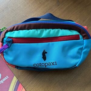 Cotopaxi Colorful Blue and Red Waist Pack